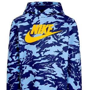 Nike Kids Blue Camo Hoodie